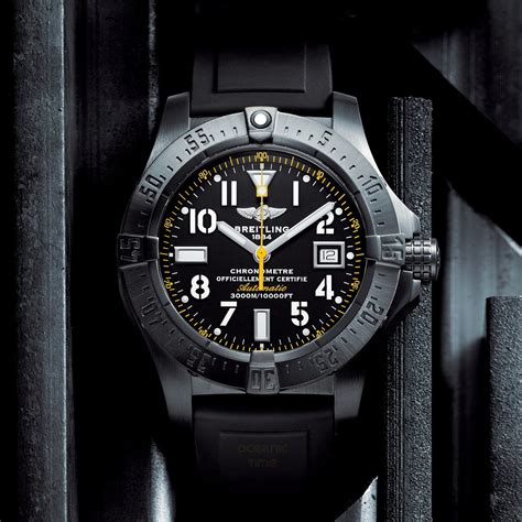 breitling yellow dial 4 aun dial|breitling avenger seawolf blacksteel.